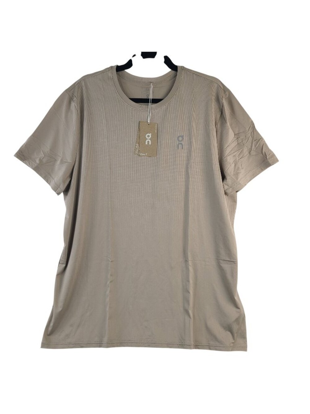 NEW On Running Men's Core-T Desert Beige Sz XL Lightweight T-Shirt